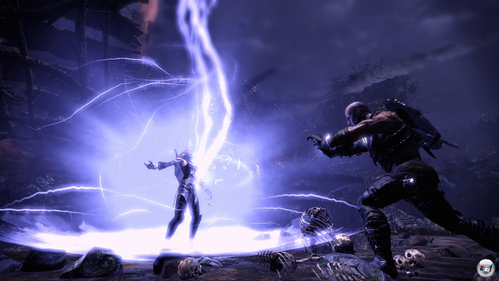 Man kann seinen Feinden auch mit Magie enormen Schaden zuf&uuml;gen.