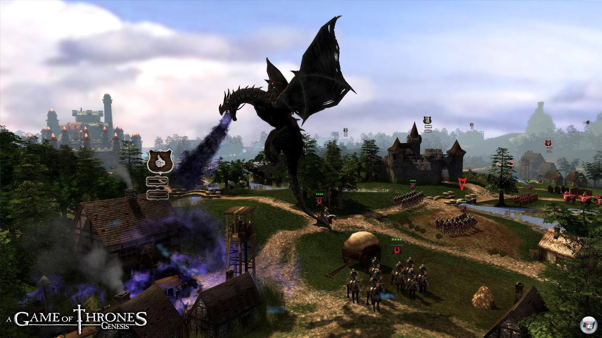 Ein Drache muss sein. Trotz realitischen Ansatz kommen auch Fabelwesen vor.