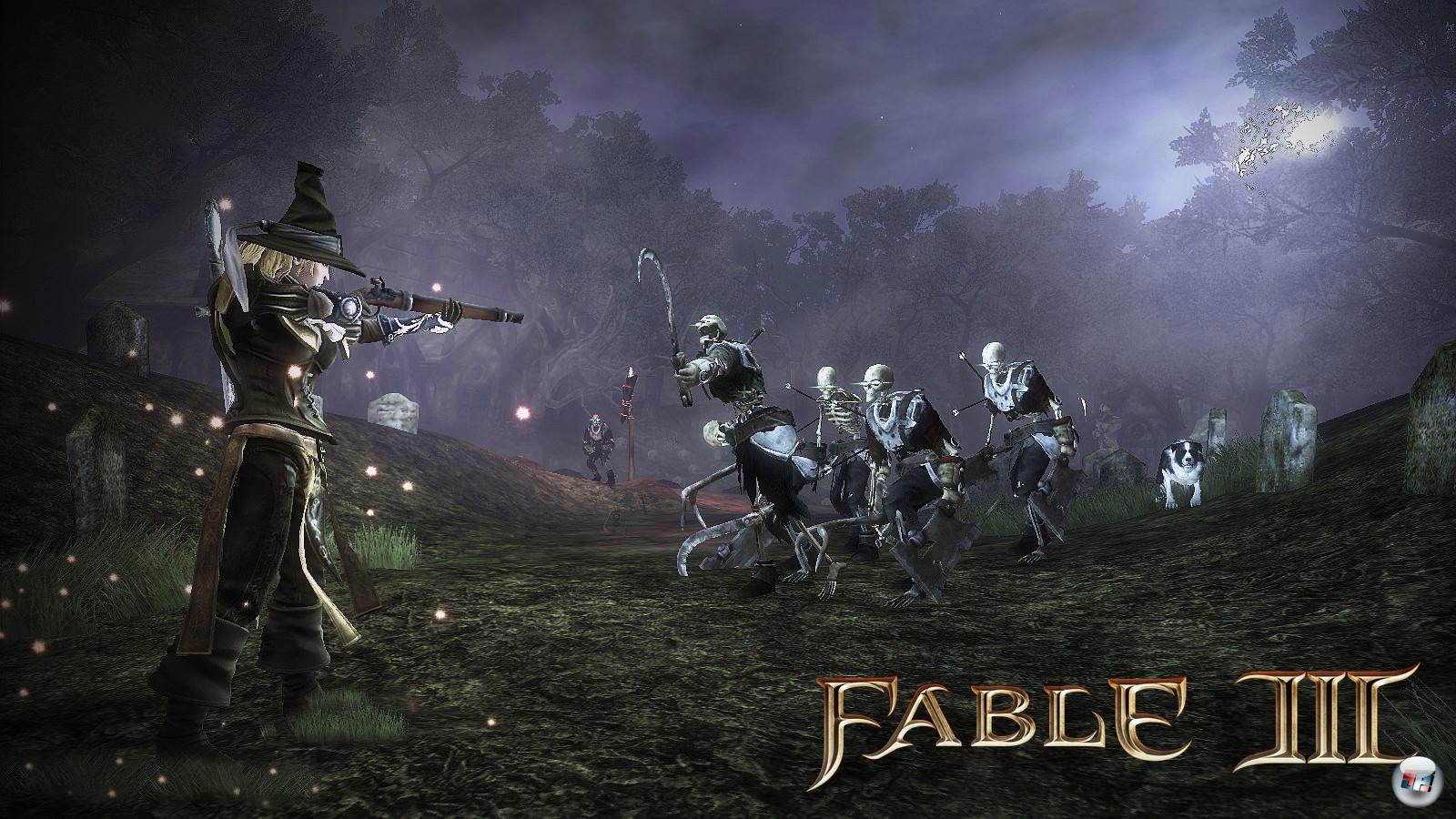 Fable III bietet als leicht zugänglicher Action-RPG-Spielplatz mit Moralentscheidungen gut inszenierte Kämpfe. Fable III bietet als leicht zugänglicher Action-RPG-Spielplatz mit Moralentscheidungen gut inszenierte Kämpfe.