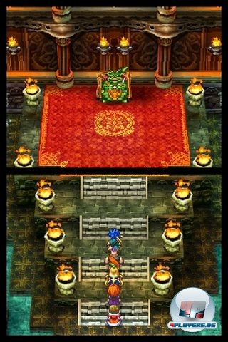 Die Spielwelt erstreckt sich &uuml;ber beide Bildschirme.