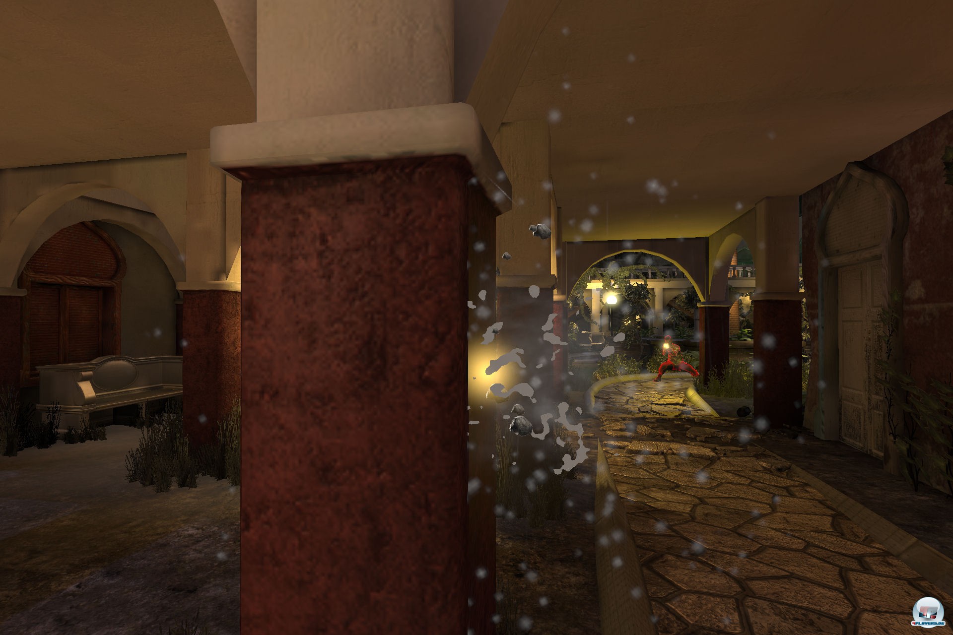 Die Umgebung kann teilweise zerst&ouml;rt werden - trotzdem wirkt die Pr&auml;sentation einfach nur billig.