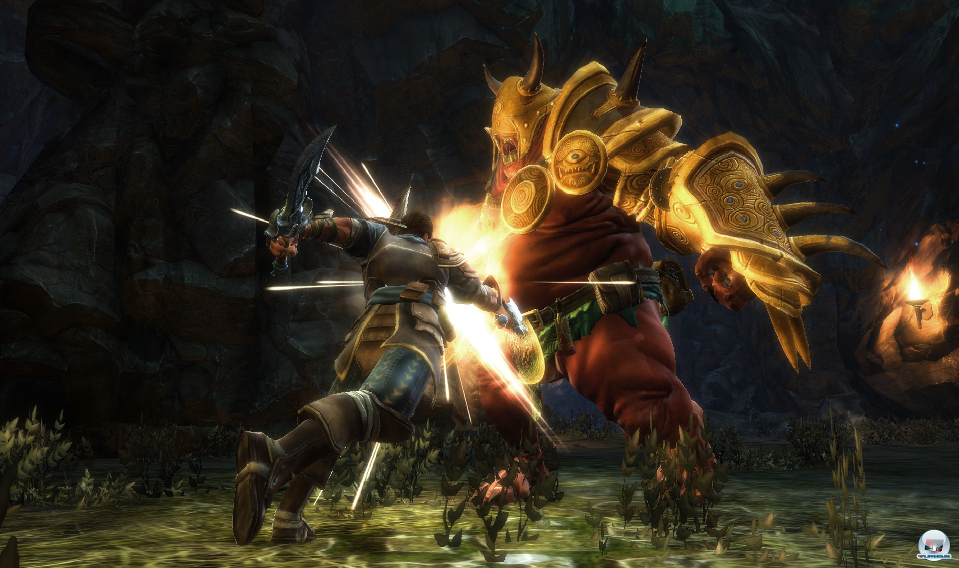 Nur gegen die Bosse kommt man gelegentlich in Bedr&auml;ngnis. Die Standard-Gegner sind zu selten eine Herausforderung.