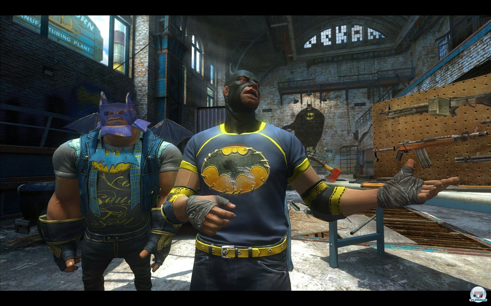 Das ist doch nicht Bruce Wayne? Richtig! Hier k&auml;mpfen Batman-Nachahmer mit Joker-Fans um die Vorherrschaft in Gotham City.