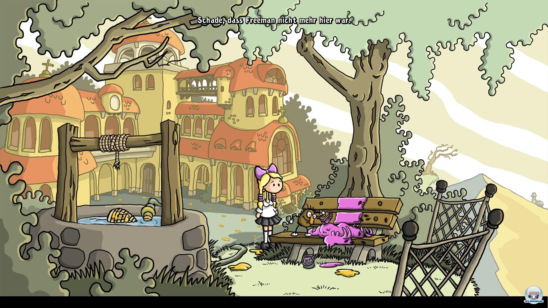 Die lustigen kleinen Zensur-Gnome pinseln alle Dinge &uuml;ber, mit denen Lillis Psyche sich lieber nicht auseinandersetzen m&ouml;chte.