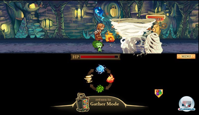 Kombiniert man in der richtigen Reihenfolge die richtigen Farben, hat man Vorteile im Kampf. Kombiniert man in der richtigen Reihenfolge die richtigen Farben, hat man Vorteile im Kampf.