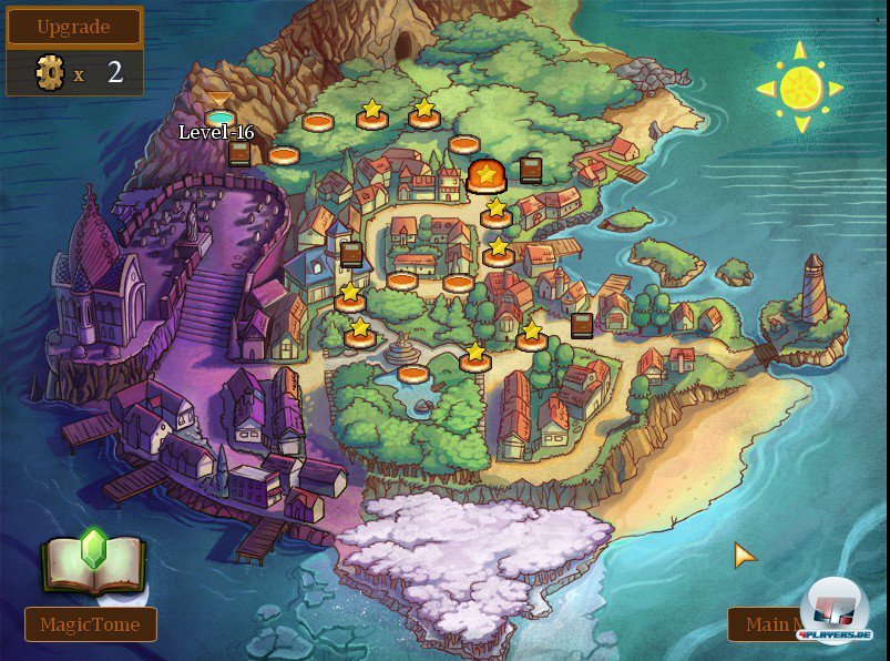 Auf dieser Karte wandert Claudia von einem Level zum nächsten: Aussuchen darf sie sich den Weg leider nicht. Auf dieser Karte wandert Claudia von einem Level zum nächsten: Aussuchen darf sie sich den Weg leider nicht.