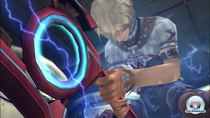 Mit der mächtigen Monado-Klinge kann Shulk in die Zukunft blicken und den Lauf der Geschichte ändern. Mit der mächtigen Monado-Klinge kann Shulk in die Zukunft blicken und den Lauf der Geschichte ändern.