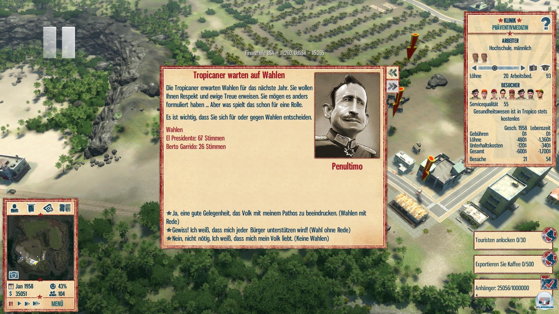 Sprechstunde beim Diktator. Irgendein B&uuml;rger hat immer rein Anliegen. 