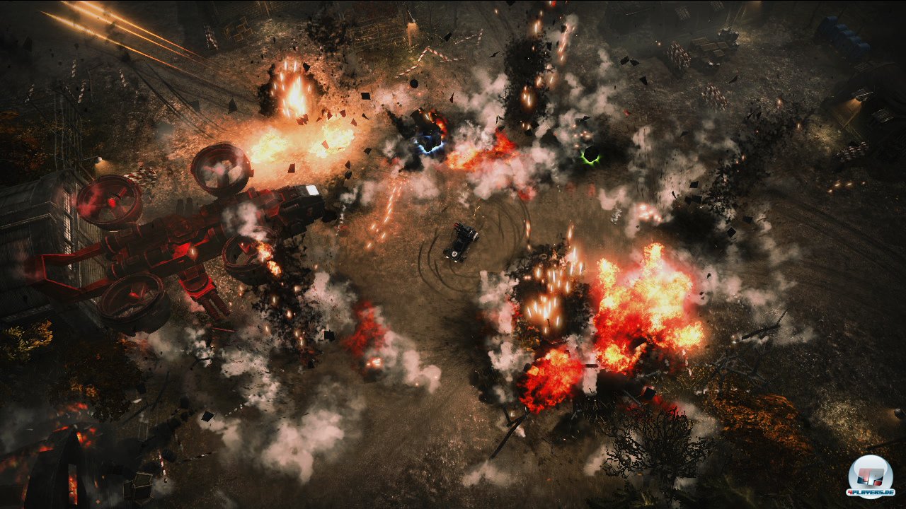 In den weitläufigen Spielabschnitten knallt und rummst es teils gewaltig. In den weitläufigen Spielabschnitten knallt und rummst es teils gewaltig.