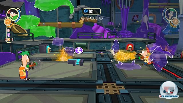 Die aufr&uuml;stbaren Gadgets kommen nicht nur bei K&auml;mpfen, sondern auch beim Bew&auml;ltigen von Hindernissen zum Einsatz.