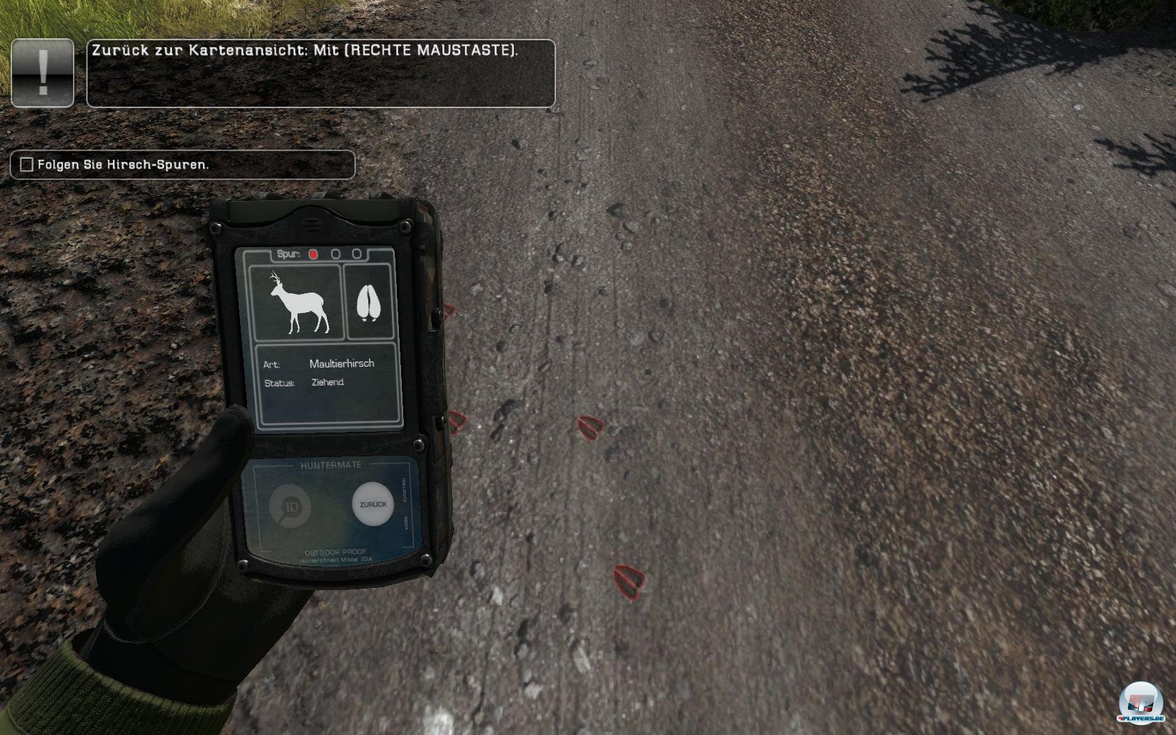 Später gibt es diesen Service nicht mehr. Per Hunting Mate werden die Spuren analysiert Später gibt es diesen Service nicht mehr. Per Hunting Mate werden die Spuren analysiert