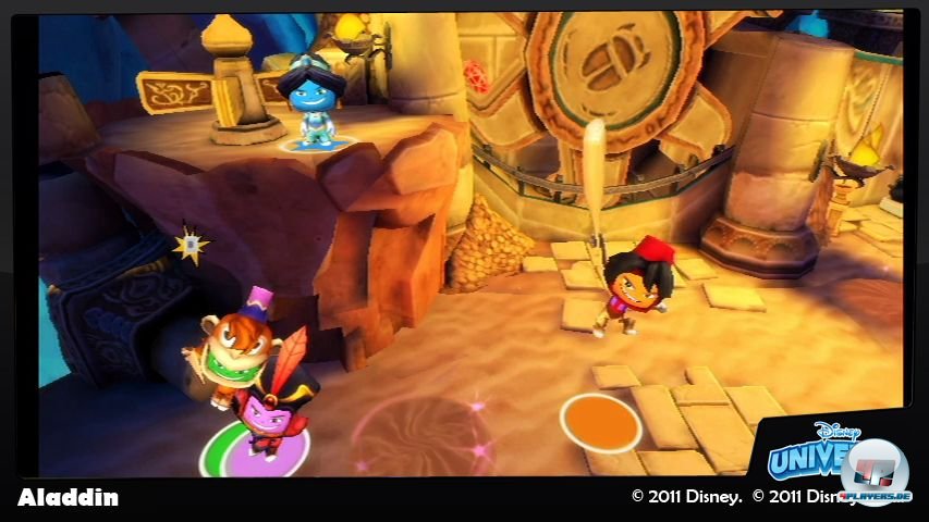 Bis zu vier Spieler k&ouml;nnen in den an Disney-Filme angelehnten Abschnitten ihr Unwesen treiben.