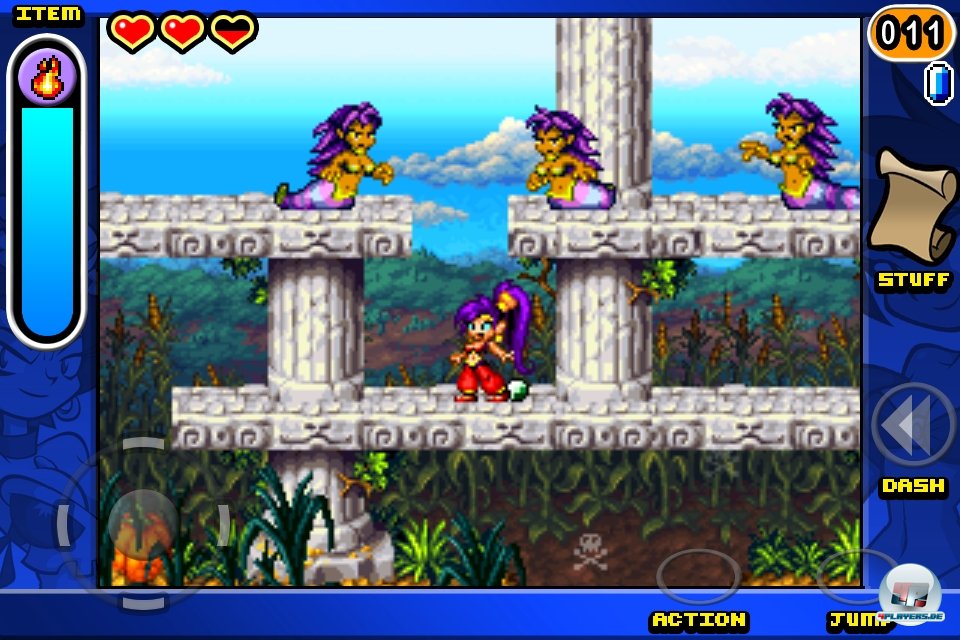Pixelfans schlackern mit den Ohren: Shantae ist ein Musterbeispiel f&uuml;r klassisches 16 Bit-Grafikdesign.