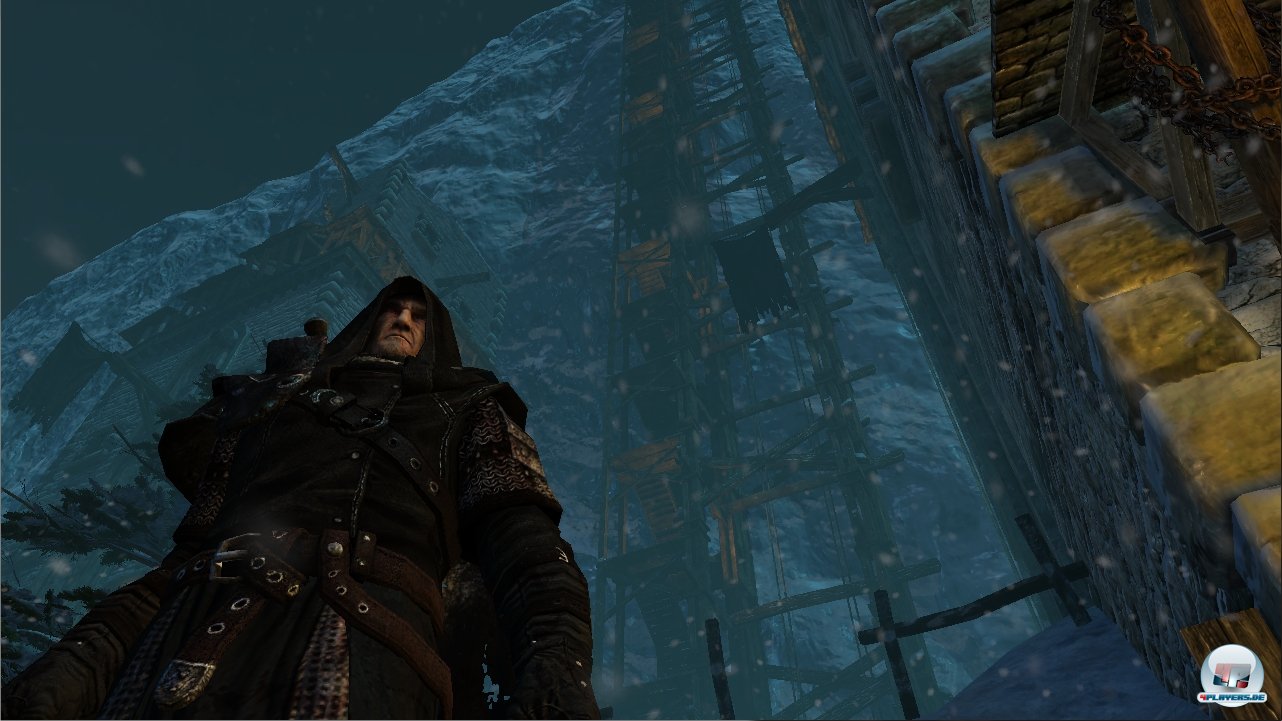 Man spielt abwechselnd zwei Charaktere: Hier der b&auml;rbei&szlig;ige Mors, der bei der Nachtwache als Grenzer dient.