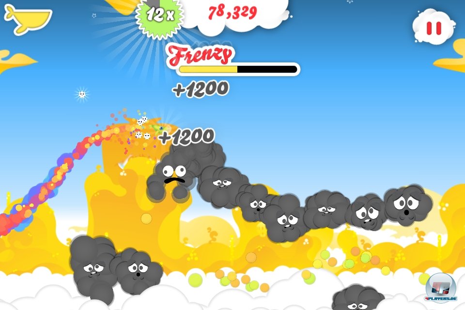 Im &raquo;Frenzy&laquo;-Modus kann Willow die l&auml;stigen Wolken einfach beiseite schubsen.