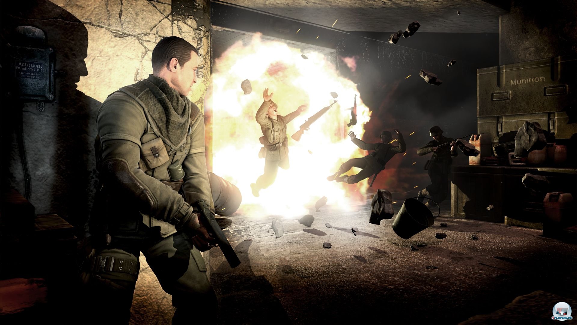 Wer die Wege mit Sprengfallen versieht, ist vor unliebsamen &Uuml;berraschungen sicher...