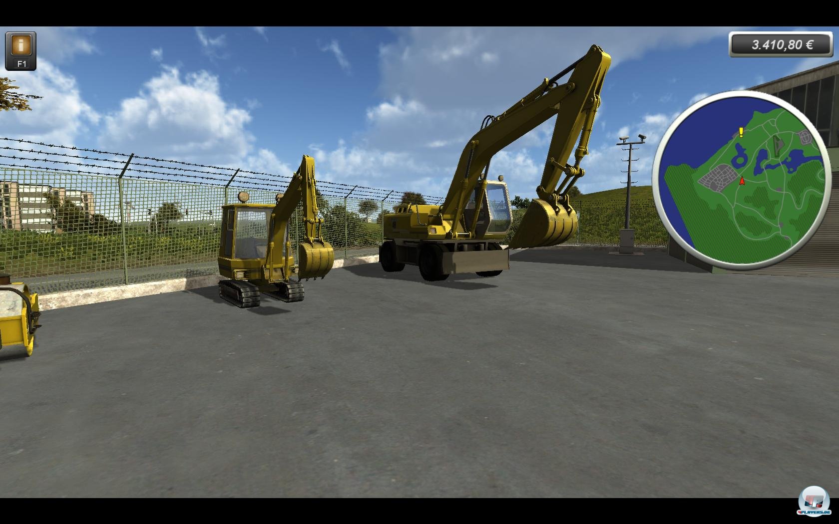 Im Spielverlauf kann man sich irgendwann auch mal gr&ouml;&szlig;ere Baumaschinen leisten.