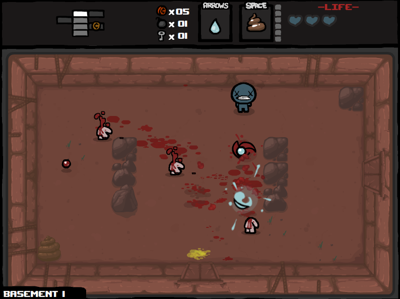 Blutig und actionreich: Man k&auml;mpft in der Draufsicht gegen zig Feinde.