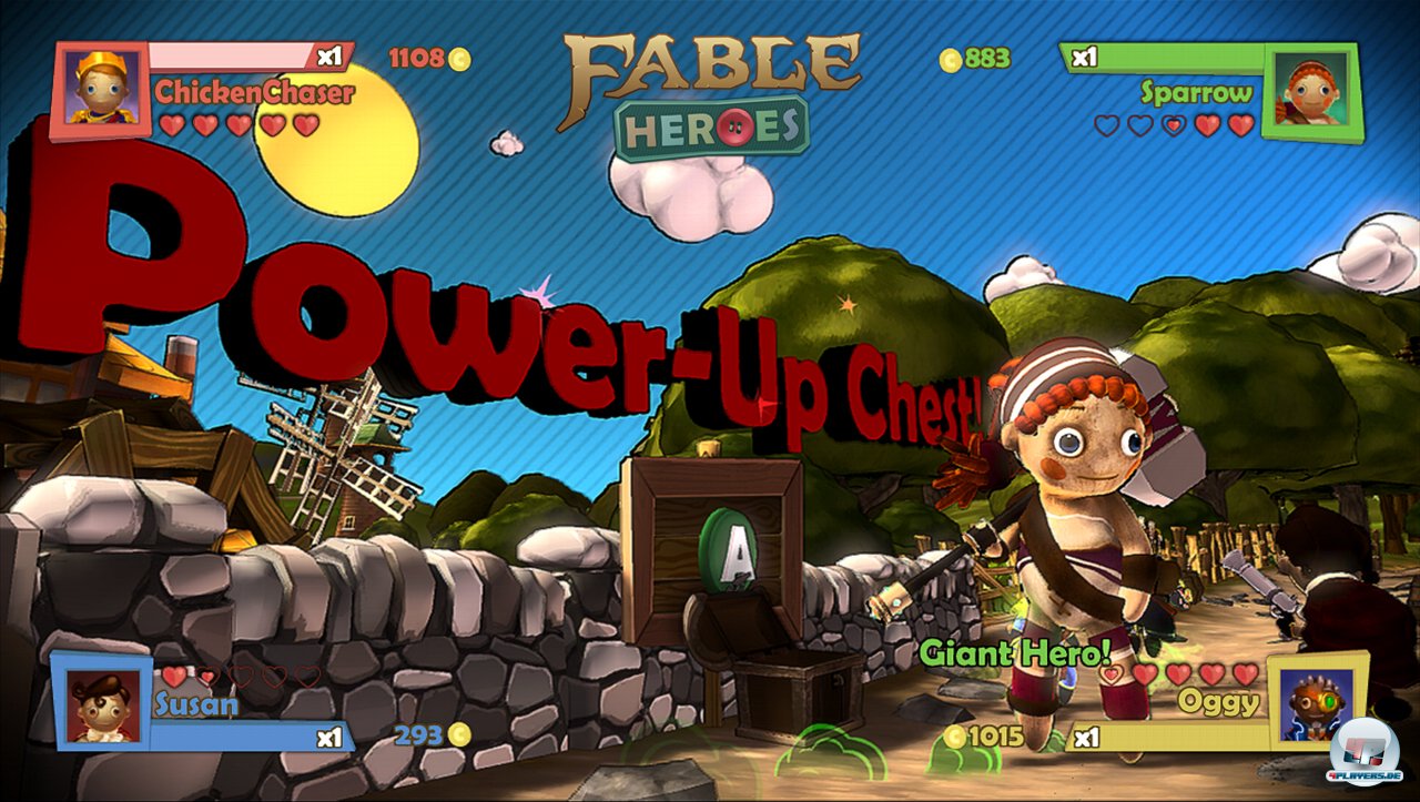 In Schatzkisten schlummern zuf&auml;llig Power-Ups wie Wachstumspillen.