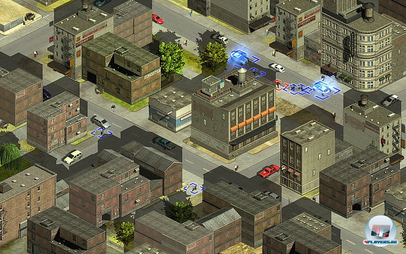 Pixelm&auml;nnchen in Pixelstadt. Laut Verpackung sieht so ein realistischer Polizeieinsatz aus.