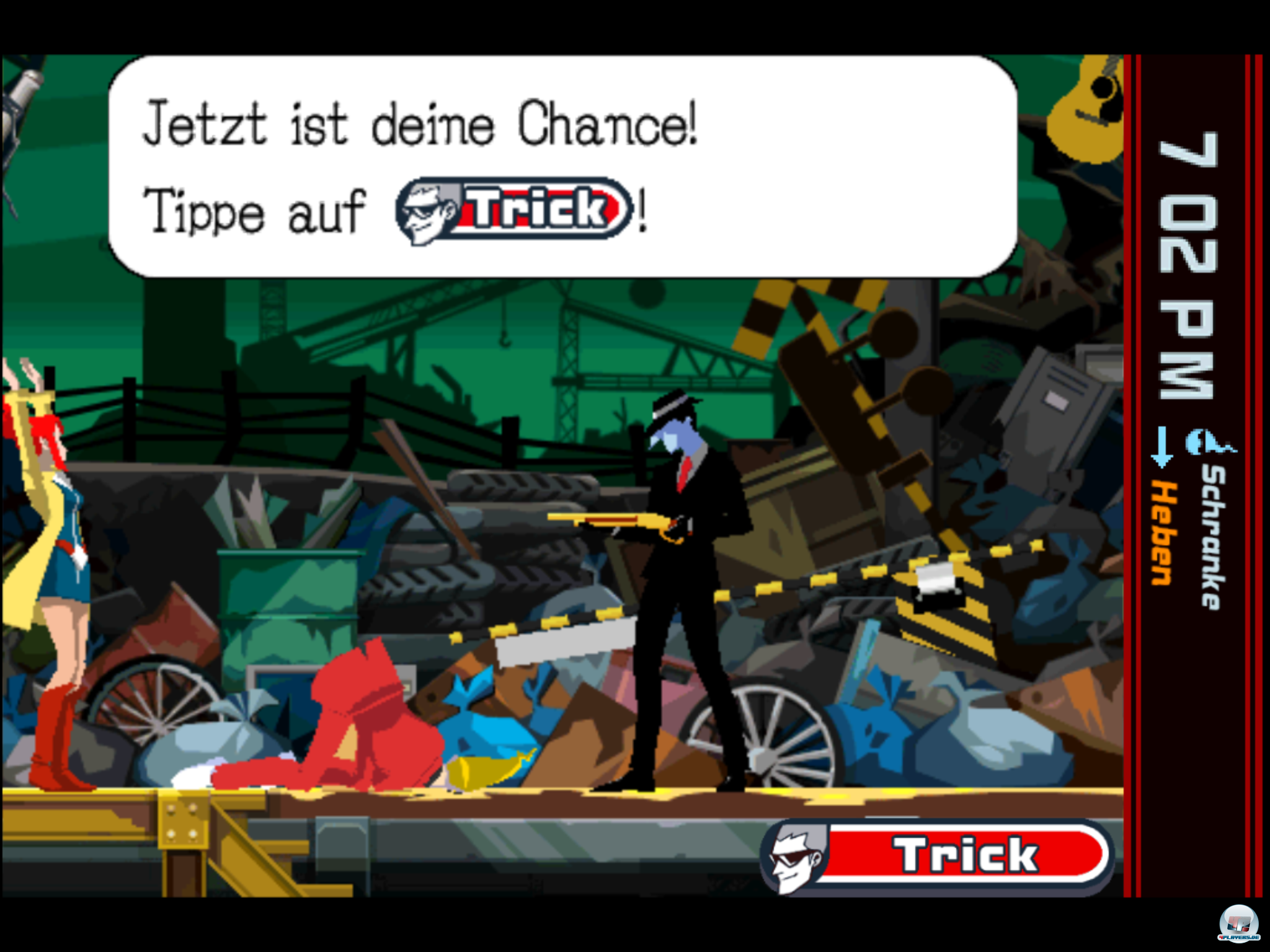 Man l&ouml;st Probleme &uuml;ber Tricks.