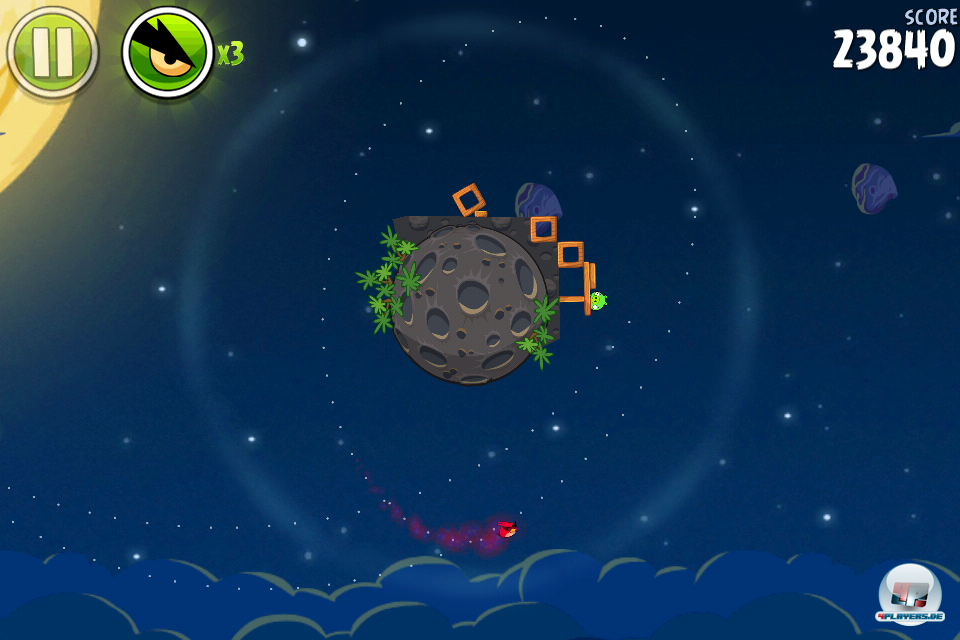 Rotation, juhuuuuuu! Die spa&szlig;ige Physik-Engine sorgt f&uuml;r fr&ouml;hlich im Orbit torkelnde Space-V&ouml;gel.