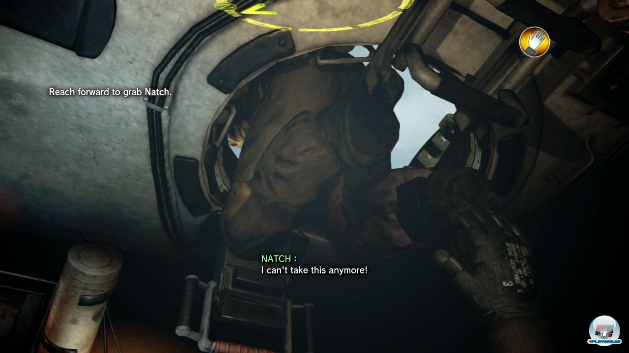 Die Quicktime-Events sorgen für besonders viel Frust: Zieht man den panischen Natch nicht rechtzeitig am Bein, stirbt er. Die Quicktime-Events sorgen für besonders viel Frust: Zieht man den panischen Natch nicht rechtzeitig am Bein, stirbt er.