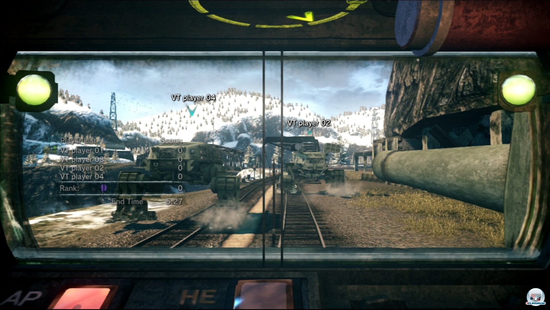 Meist sieht man die Action durch eine kleine Sichtluke. Meist sieht man die Action durch eine kleine Sichtluke.