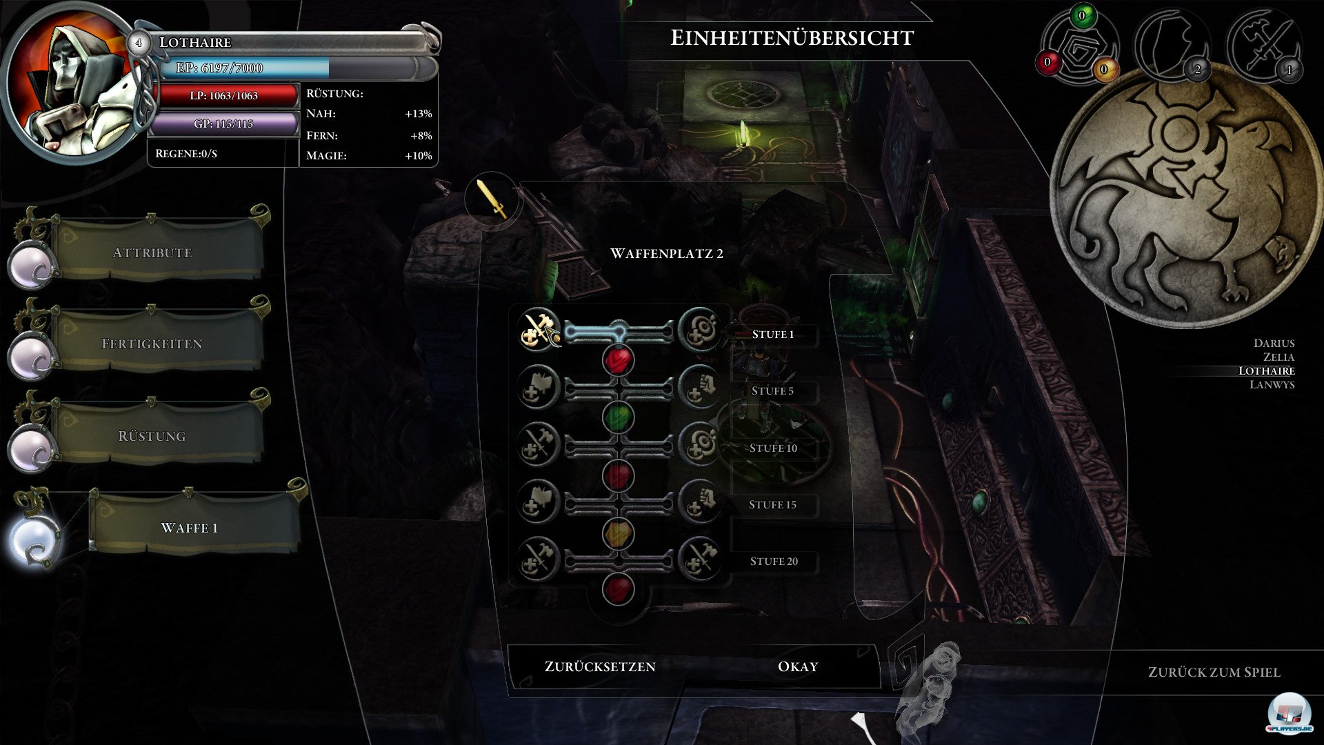 Jeder Held steigt irgendwann auf, wobei man wie im richtigen Rollenspiel Punkte verteilen darf. Jeder Held steigt irgendwann auf, wobei man wie im richtigen Rollenspiel Punkte verteilen darf.