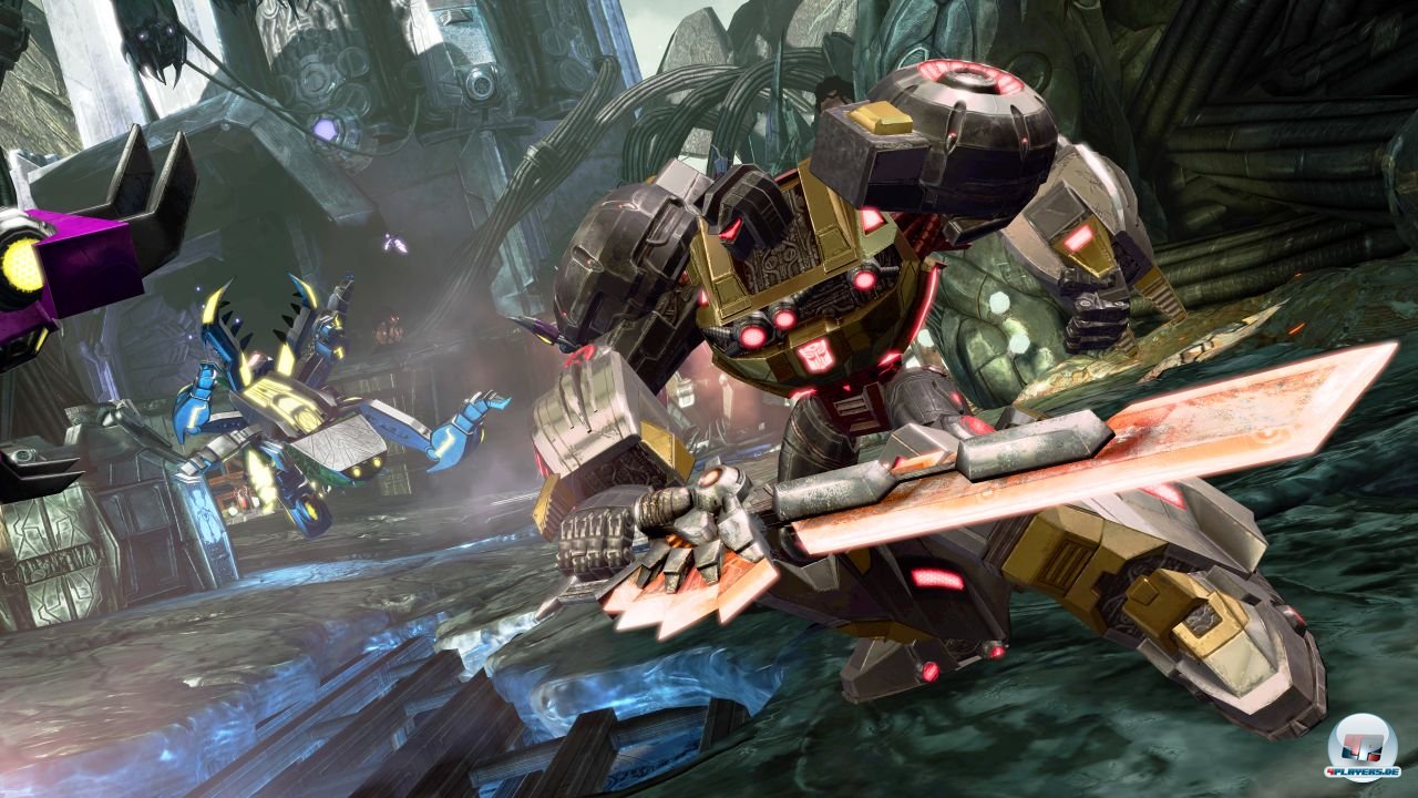 Grimlock kann keine Projektilwaffen verwenden, sondern k&auml;mpft mit seinem Riesenschwert.