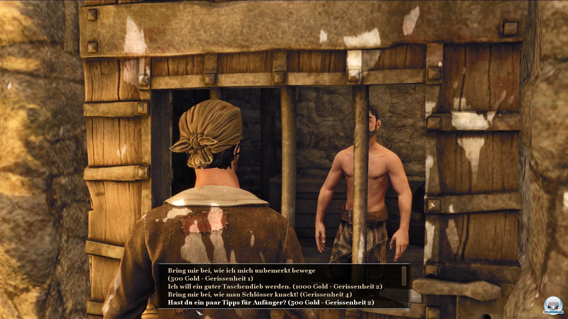 Eine der ersten Quests besteht darin, den gefangenen Piraten zu befreien. Leider laufen viele Auftr&auml;ge auf schn&ouml;des Holen und Bringen hinaus.