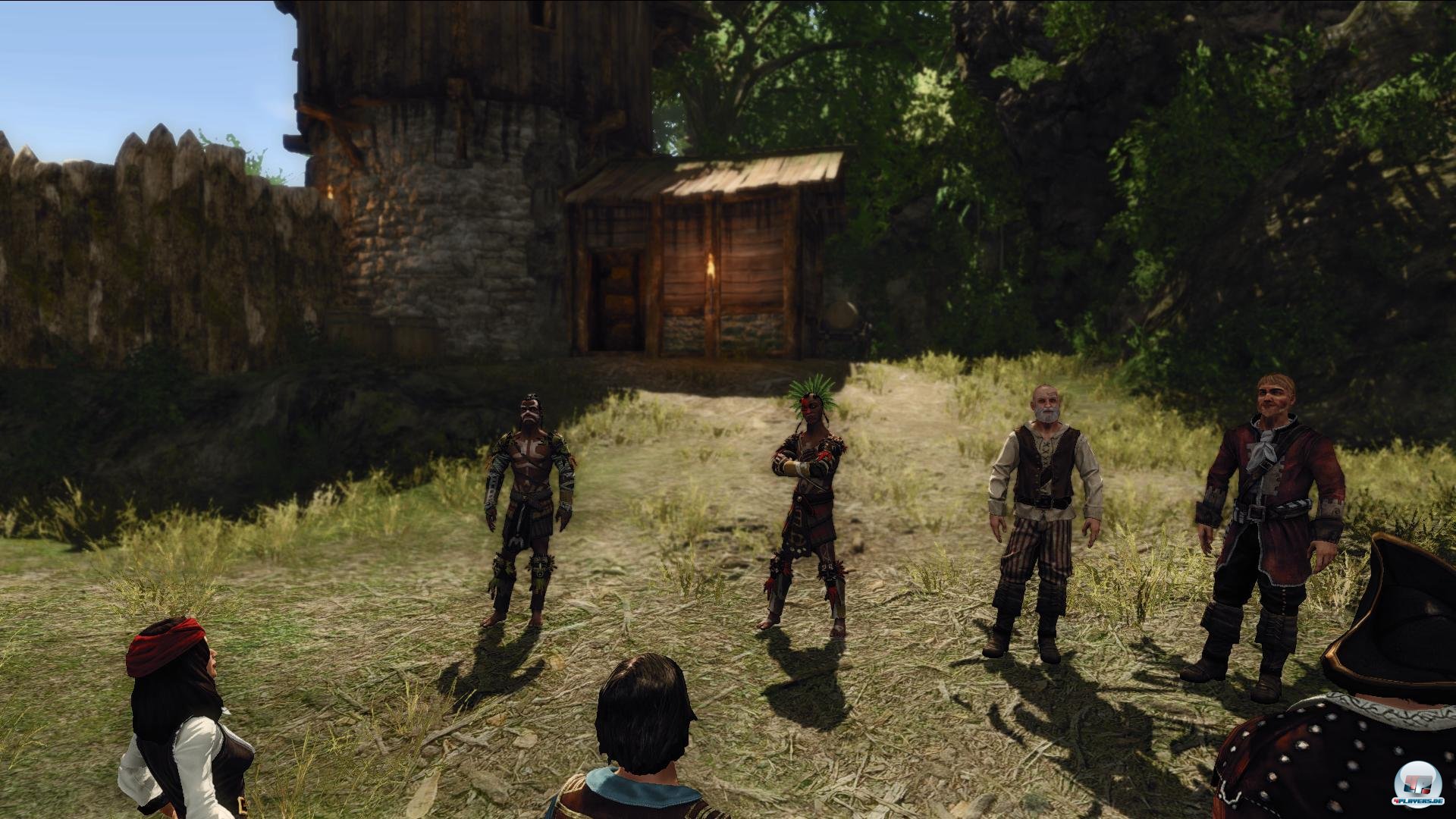 Die einzige politische Entscheidung des Spiels: K&auml;mpft man f&uuml;r die Inquisition oder die Ureinwohner?