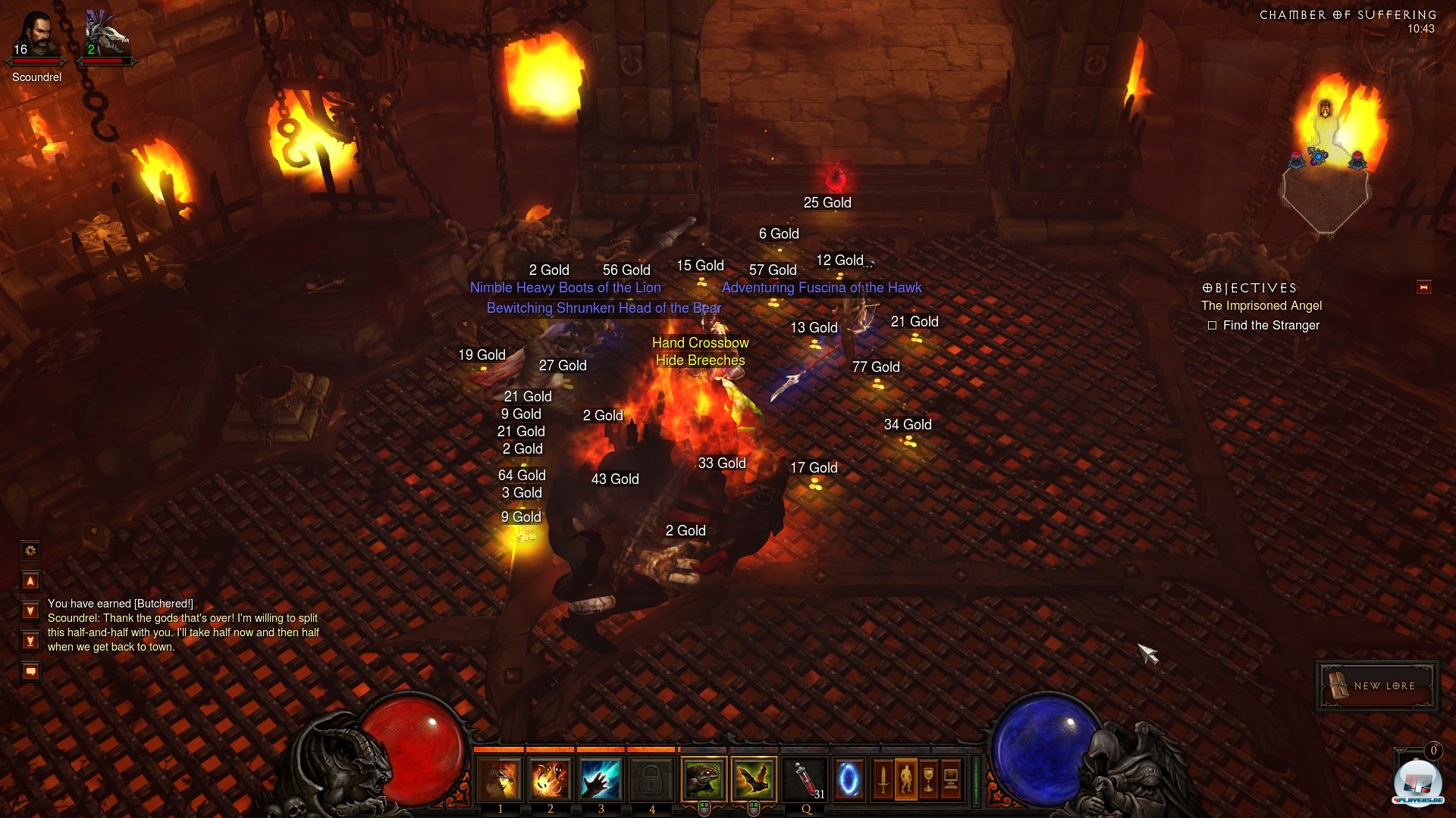 Haufenweise Beute (darunter auch seltene Gegenstände) kann nur eines bedeuten: Ein Boss wurde nach hartem Kampf besiegt Haufenweise Beute (darunter auch seltene Gegenstände) kann nur eines bedeuten: Ein Boss wurde nach hartem Kampf besiegt