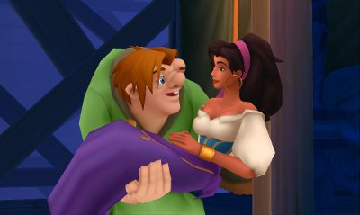 Quasimodo und Esmeralda sind das erste Mal G&auml;ste in Kingdom Hearts.
