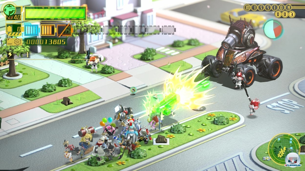 Auch wenn das Wuseln Erinnerungen an die Pikmin wach werden l&auml;sst, haben die Superhelden wenig mit Strategie zu tun - schon eher mit Kampftaktik.