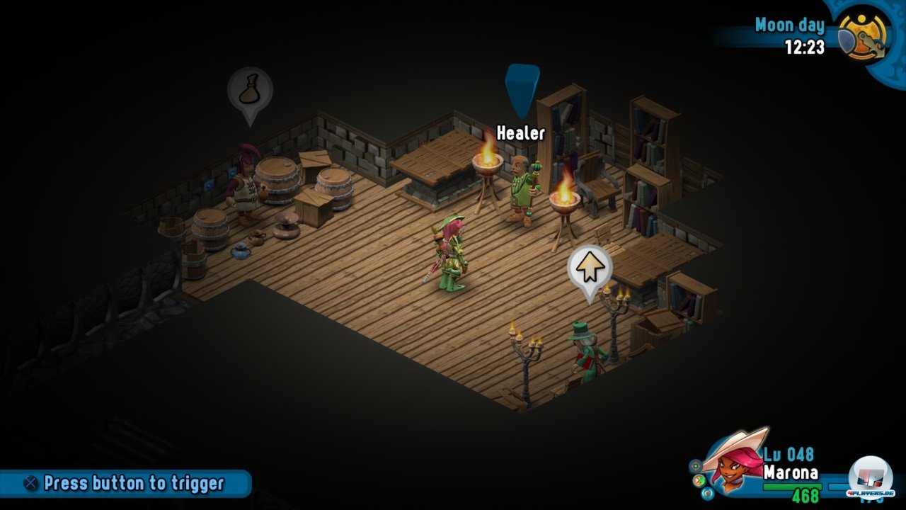 H&auml;ndler und Heiler gibt es aber auch in den unterirdischen Dungeons.