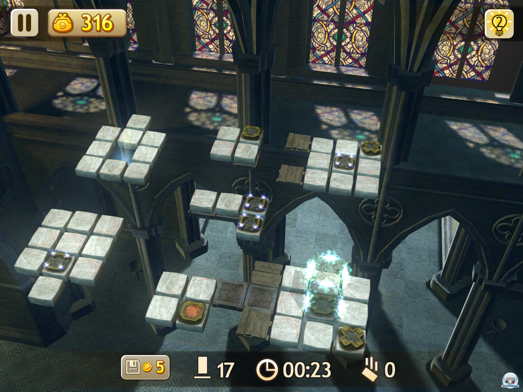 Diverse Schalter, Br&uuml;cken und Teleporter sorgen f&uuml;r Abwechslung.