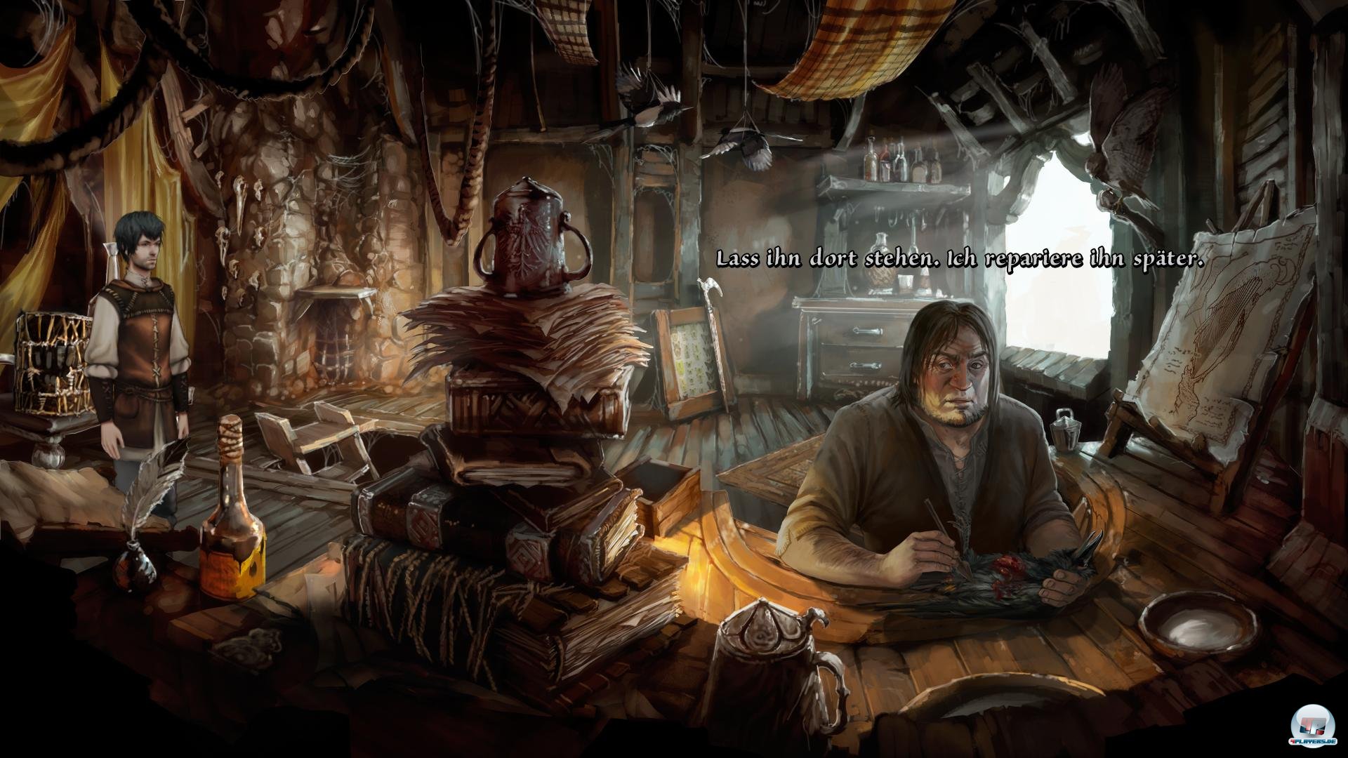 Nach dem Tod von Gerons Eltern nahm der eigenbr&ouml;dlerische Gwinnling das Waisenkind bei sich auf.