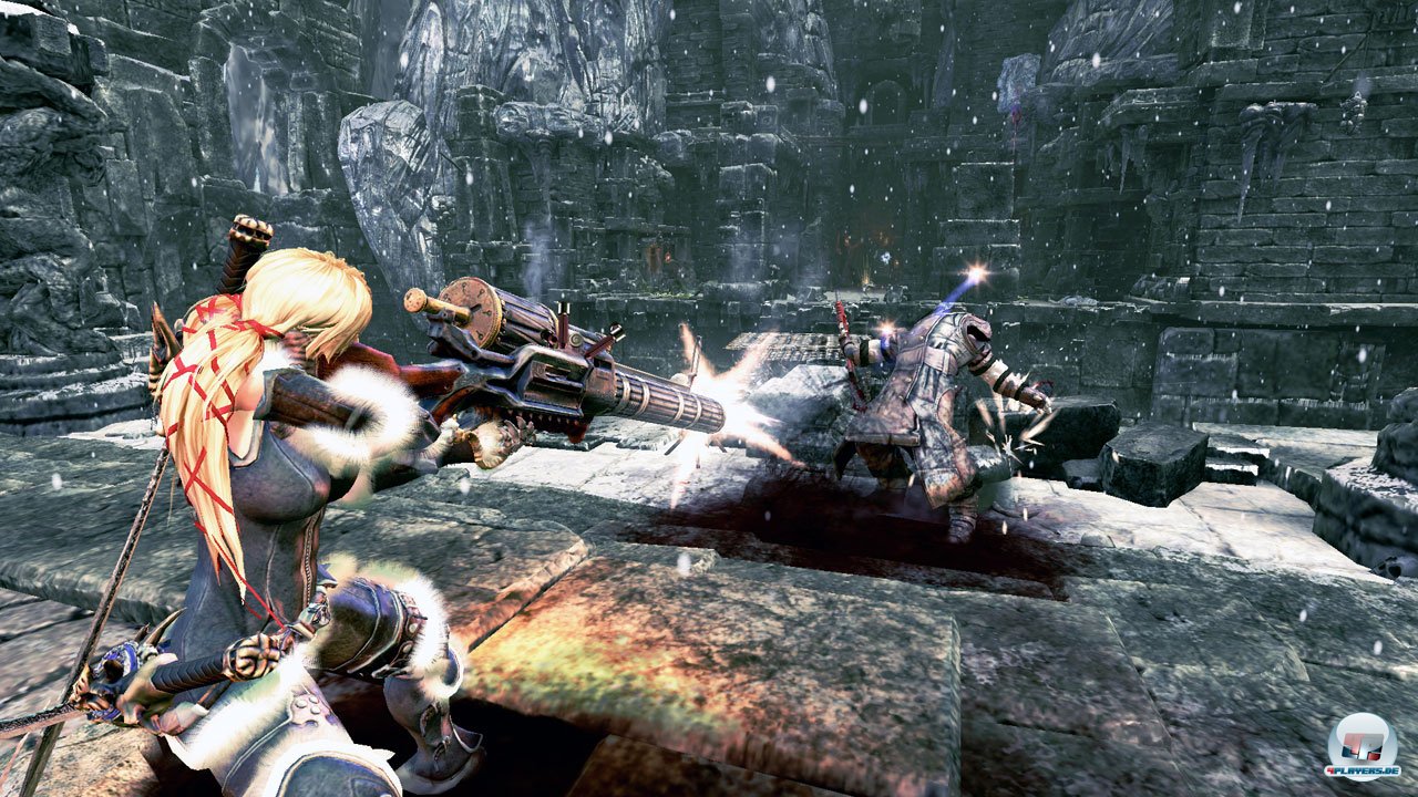 In den Drachenlanden wird nicht nur mit Katanas, sondern auch nach Herzenslust mit Projektilen gek&auml;mpft.