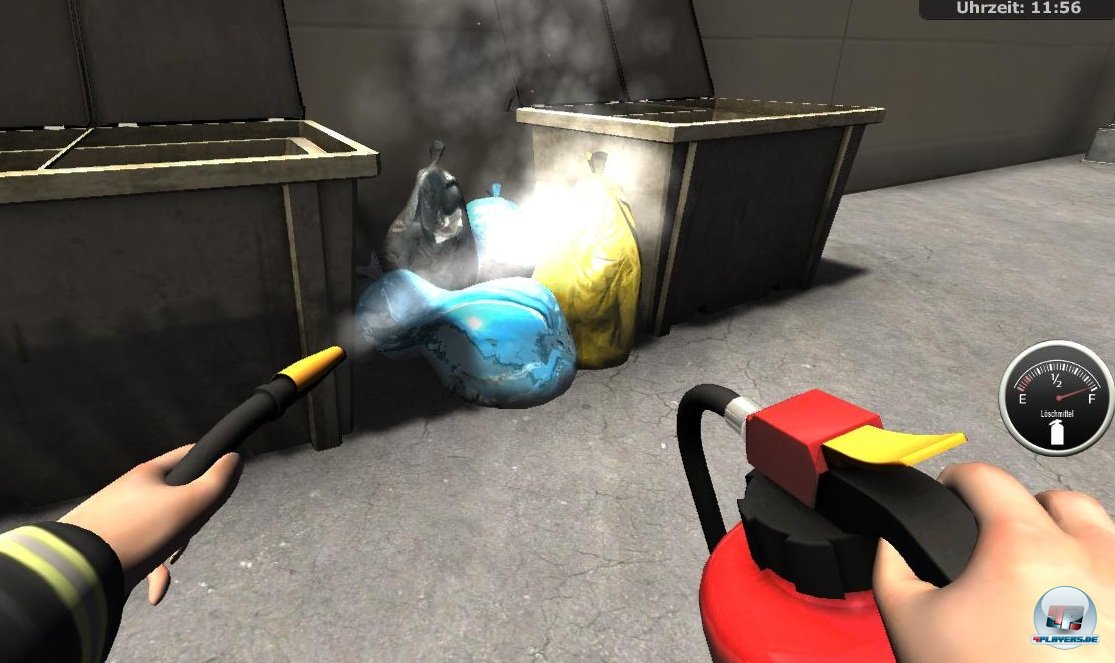 Zun&auml;chst bek&auml;mpfe ich Br&auml;nde nur mit dem Feuerl&ouml;scher...