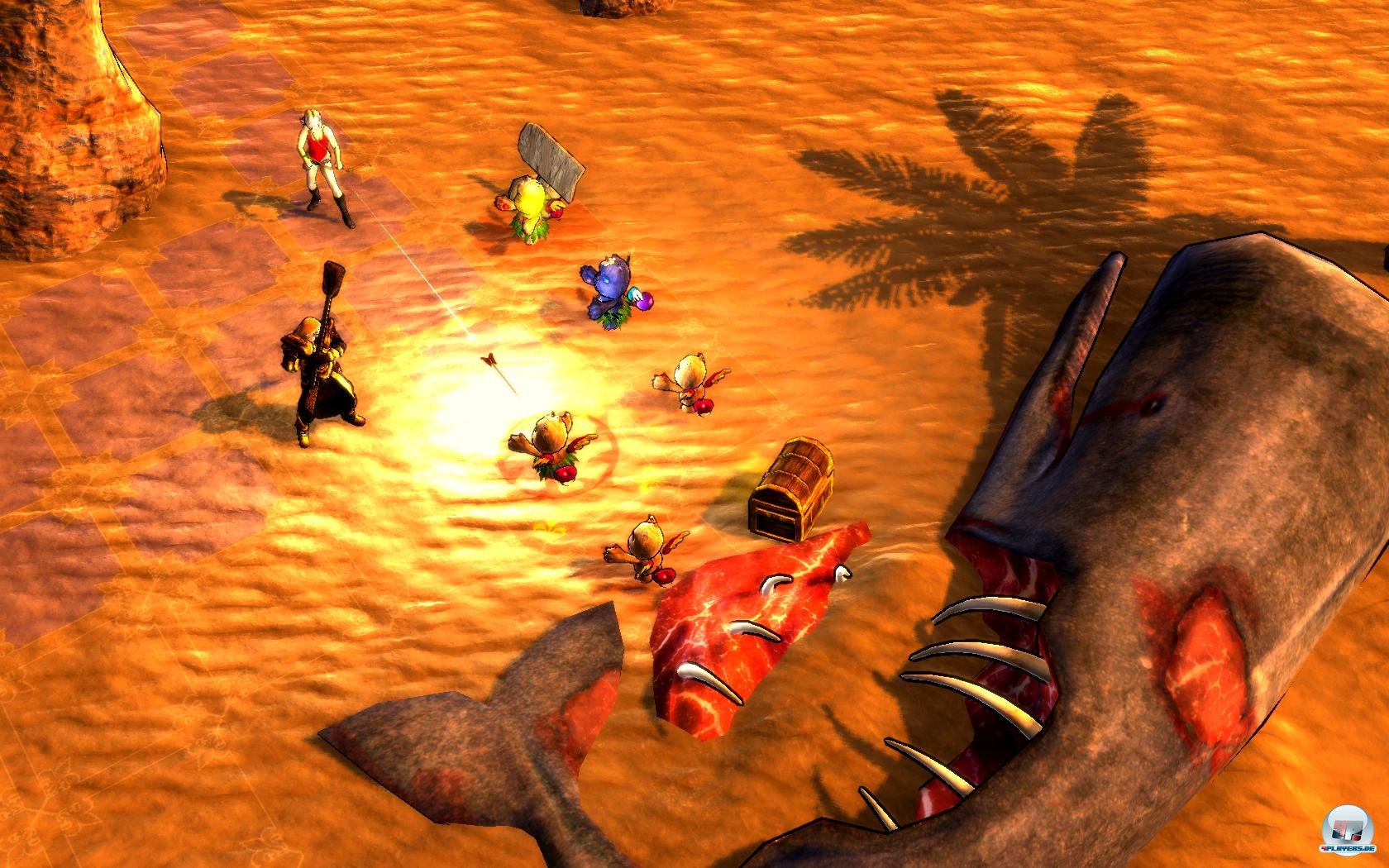 De Gegner sind l&auml;cherlich, haben es aber angenehm in sich, auch weil sie immer geballt auftreten 