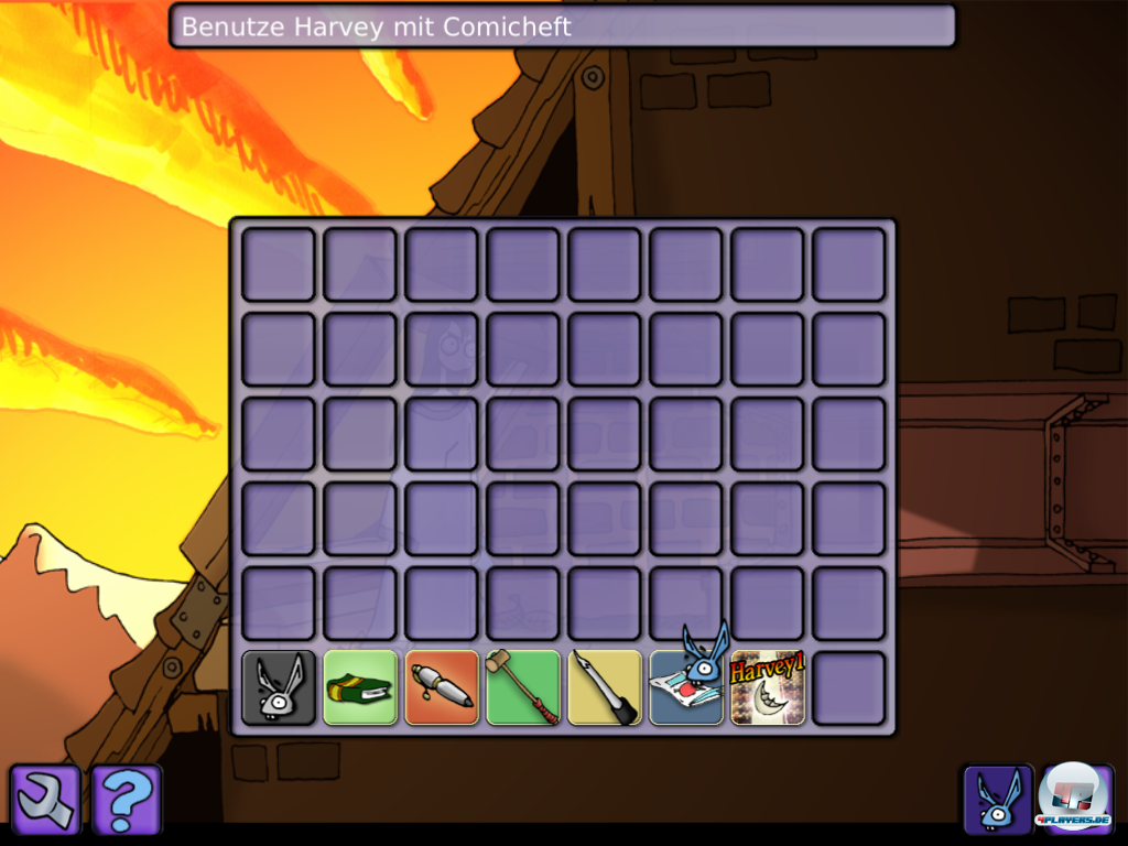 Das ger&auml;umige Inventar l&auml;sst sich auch per Touchscreen gut bedienen. Dank entschlacktem Code l&auml;uft das Spiel sogar sauberer als das Original.