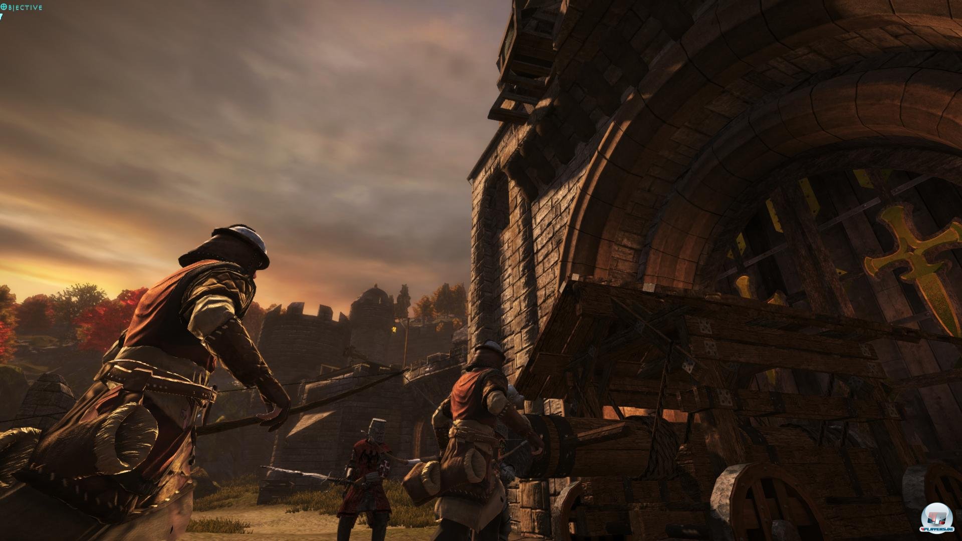 Rot gegen Blau im virtuellen Mittelalter. Mehr muss man nicht wissen, um mitschlachten zu k&ouml;nnen. 