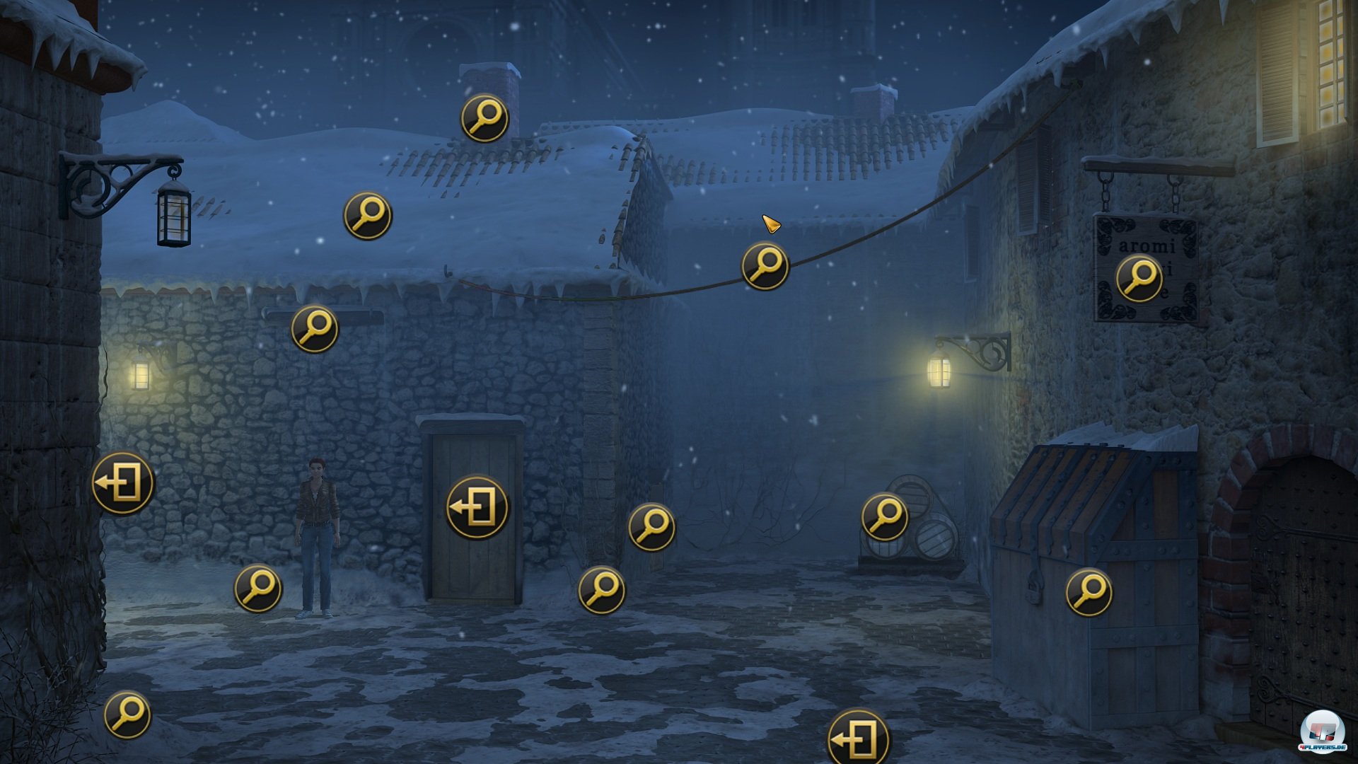 Eine typische Szenerie mit vielen Aktionsm&ouml;glichkeiten. Das meiste ist allerdings einfacher.