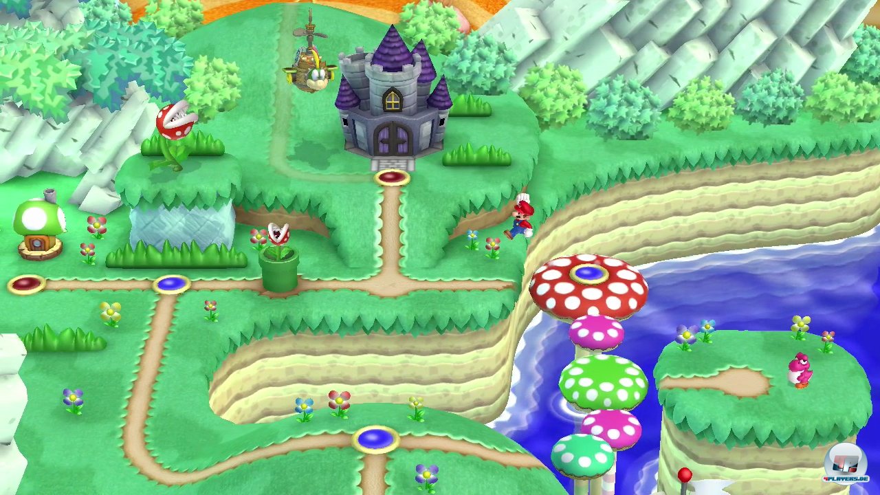 Die h&uuml;bsche Oberwelt weckt sch&ouml;ne Erinnerungen an Super Mario World und ist mehr als nur eine Levelschleuse.