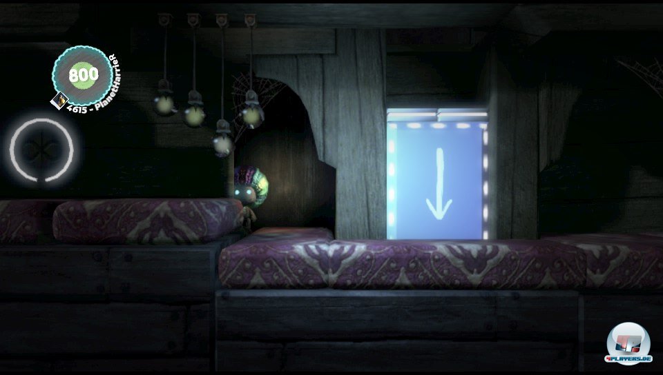 Blaue und grüne Blöcke werden mich dem Touchscreen und dem Rückseiten-Touchpad verschoben: In die hinteren Ebenen, nach vorne oder zur Seite. Blaue und grüne Blöcke werden mich dem Touchscreen und dem Rückseiten-Touchpad verschoben: In die hinteren Ebenen, nach vorne oder zur Seite.