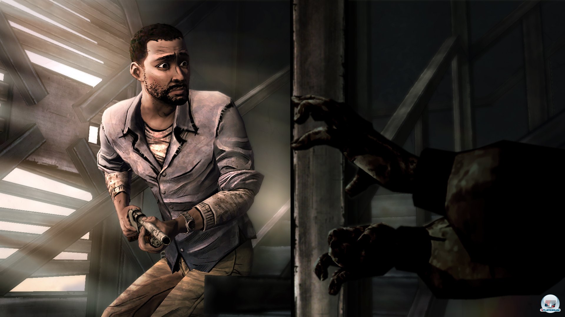 Hinter jeder Ecke lauert die Gefahr, die man in Reaktionstests &uuml;berwinden muss.