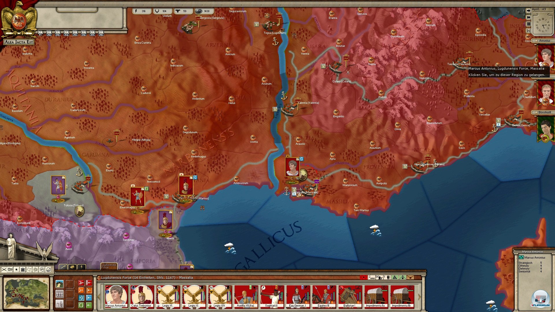 Wenn sich die Stimmung in einer Provinz nicht dreht, muss sie halt eingenommen werden. Das hei&szlig;t dann auch Belagerung. 