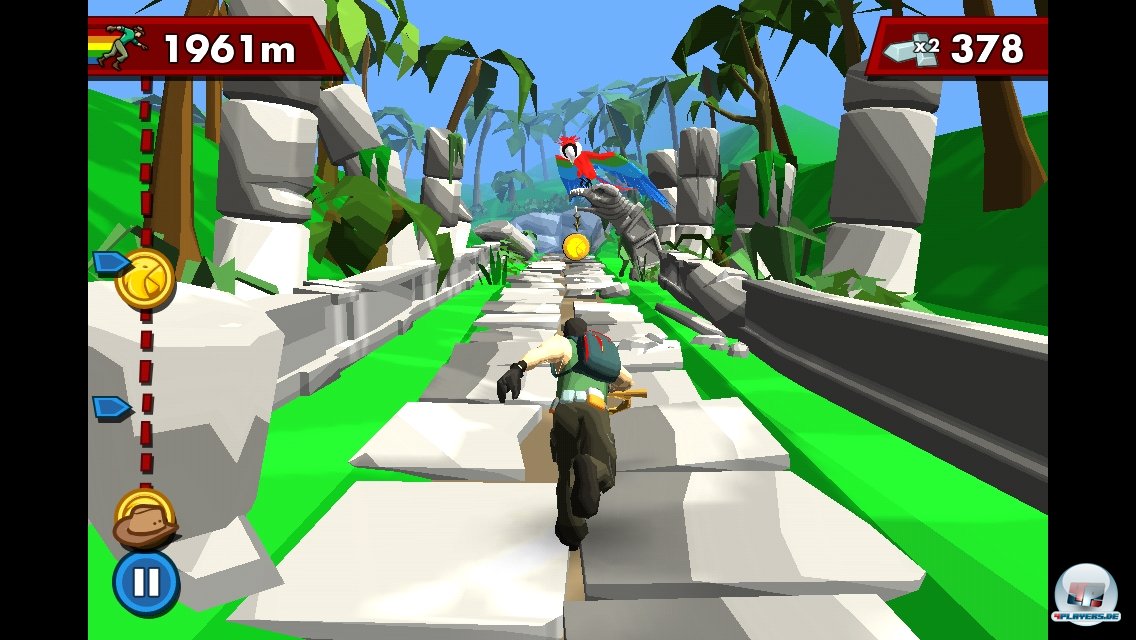 Aller 2000m kann man einen Checkpunkt aktivieren - der allerdings erst freigekauft werden muss. Auch die anderen Extras l&auml;sst sich das Spiel teuer bezahlen.