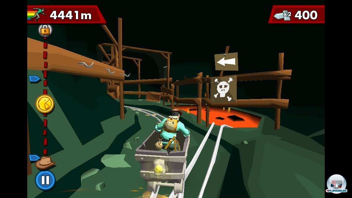 Sp&auml;ter ist man auch in einer Lore oder auf einem Motorrad unterwegs.